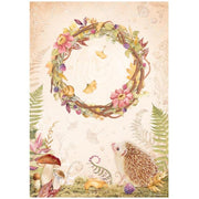 STAMPERIA A4 Rice Paper - WOODLAND DFSA4820